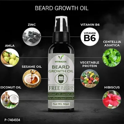 Beard Growth Oil- For Stimulating fast Beard Growth Hair Oil-thumb0