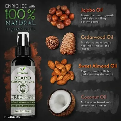 Beard Growth Oil- For Stimulating fast Beard Growth Hair Oil-thumb0