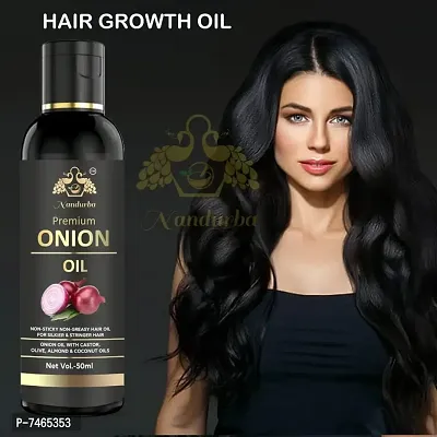 BLACK SEED Onion Hair Oilnbsp;Controls HairFall  Promotes Growth - Hair Oil 50ML-thumb0