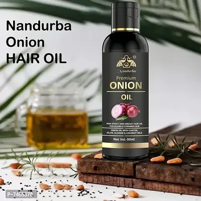 BLACK SEED Onion Hair Oilnbsp;Controls HairFall  Promotes Growth - Hair Oil 50ML-thumb0