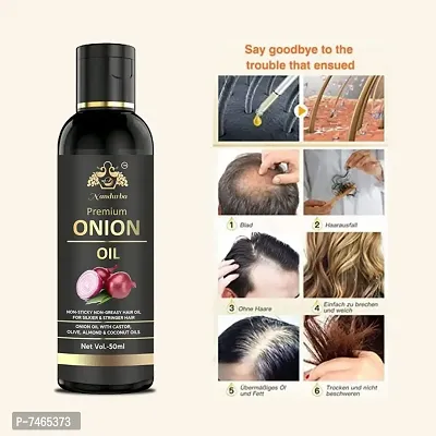 BLACK SEED Onion Hair Oilnbsp;Controls HairFall  Promotes Growth - Hair Oil 50ML-thumb0