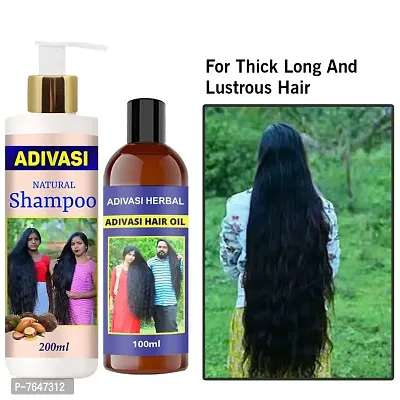 Adivasi Jadibuti Hair shampoo Hair SHAMPOO WITH OIL 200ML+100ml pack of 2-thumb0