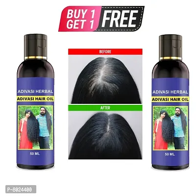 Adivasi Hair Oil For Long Hair Oil For Men Womens Buy 1 Get 1 Free Hair Care Hair Oil-thumb0