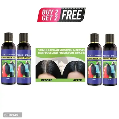 Adivasi Hair Oil For Long Hair Oil For Men  Womens BUY 2 GET 2 FREE-thumb0