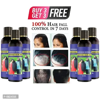 Adivasi Hair Oil For Long Hair Oil For Men Womens Buy 3 Get 3 Free Hair Care Hair Oil-thumb0