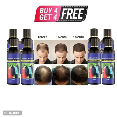 Adivasi Hair Oil For Long Hair Oil For Men  Womens BUY 4 GET 4 FREE-thumb0