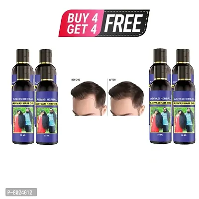 Adivasi Hair Oil For Long Hair Oil For Men  Womens BUY 4 GET 4 FREE-thumb0