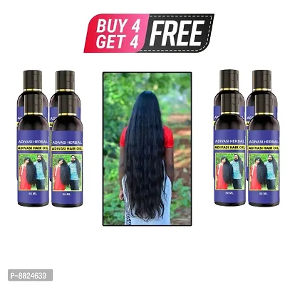 Adivasi Hair Oil For Long Hair Oil For Men  Womens BUY 4 GET 4 FREE