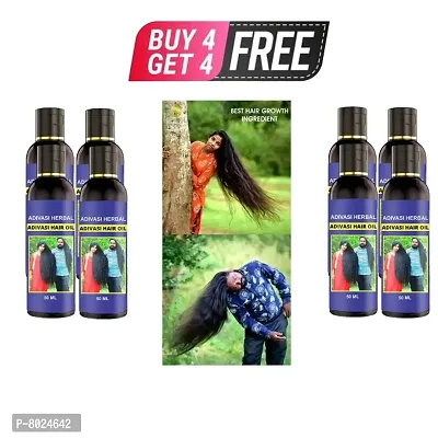 Adivasi Hair Oil For Long Hair Oil For Men  Womens BUY 4 GET 4 FREE