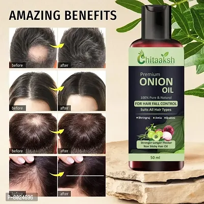 Onion Herbal Hair Oil with 14 Essential Oils for Hair Regrowth Pack 1