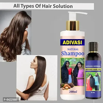 Adivasi Shampoo With Adivasi Hair Oil 200ML+100ML-thumb0