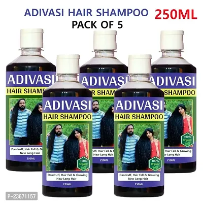 Adivasi Neelambari Medicine All Type of Hair Problem Herbal Growth Hair shampoo (250ml) (Pack of 5)
