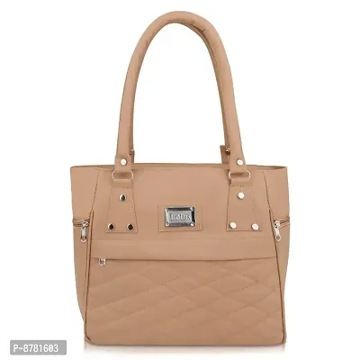 Classic PU Solid Handbags for Women-thumb0