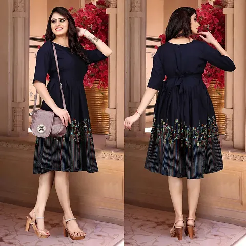 Stylish Blend A-Line Dress For Women