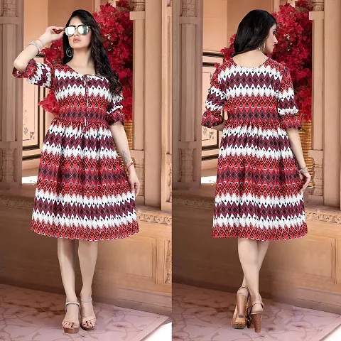 Stylish Blend A-Line Dress For Women