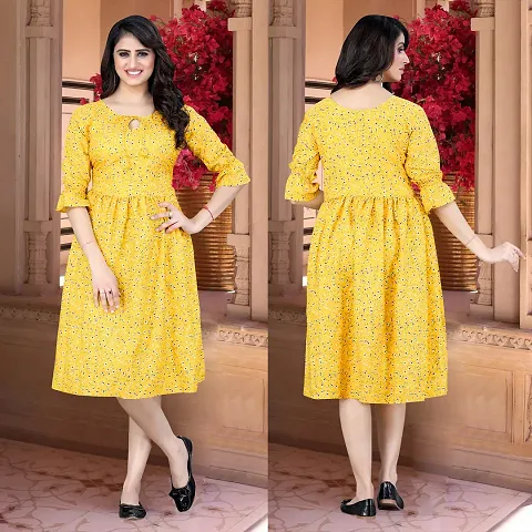 Stylish Blend A-Line Dress For Women