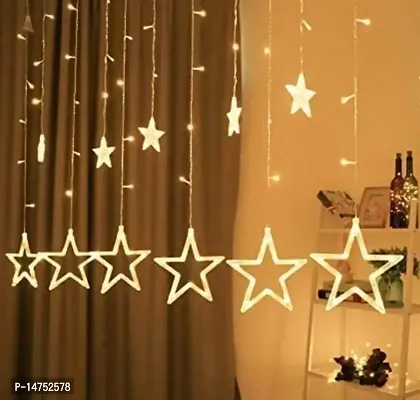 Globalspectra Tree Decorative Star Curtain LED Lights for Christmas , Wedding Christmas Star Lights