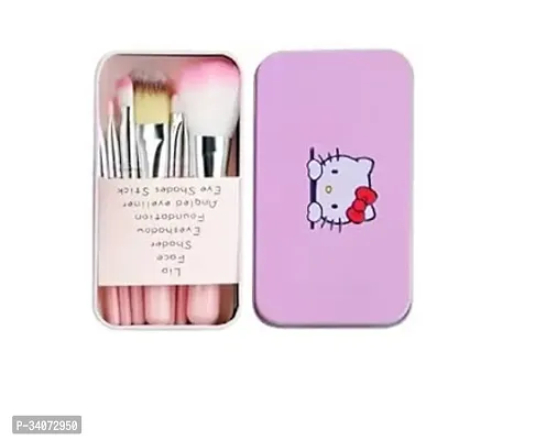 Multicolour Makeup Kit And 7 Pink Makeup Brushes Set, 36H Waterproof Eyeliner Pencil With Pink Beauty Blender, Pack Of 10-thumb3