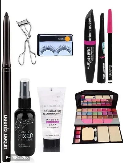 Kajal And Eyelash And Eyelash Curler And Fixer And Primer And Mascara And Eyeliner And Eyebrow Pencil And Tya 6155 Makeup Kit ( 9 Items )-thumb0