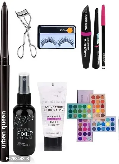 Kajal And Eyelash And Eyelash Curler And Fixer And Primer And Mascara And Eyeliner And Eyebrow Pencil And Color Bord-thumb0