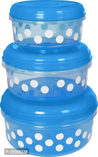 Stylish Solid Plastic Jar and Container, Pack of 3