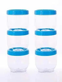 Stylish Solid Plastic Jar and Container, Pack of 8-thumb2