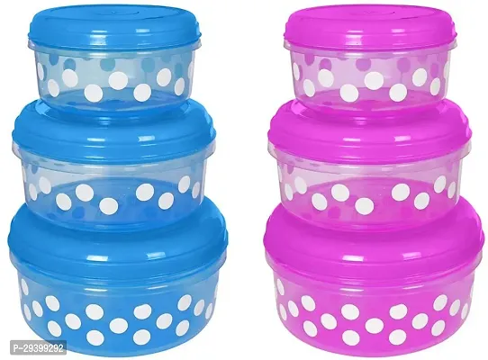 Stylish Solid Plastic Jar and Container, Pack of 6-thumb4