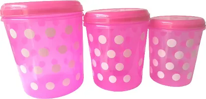 Stylish Solid Plastic Container, Pack of 6-thumb1