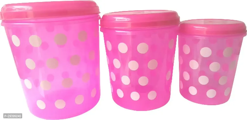 Stylish Solid Plastic Container, Pack of 6-thumb2