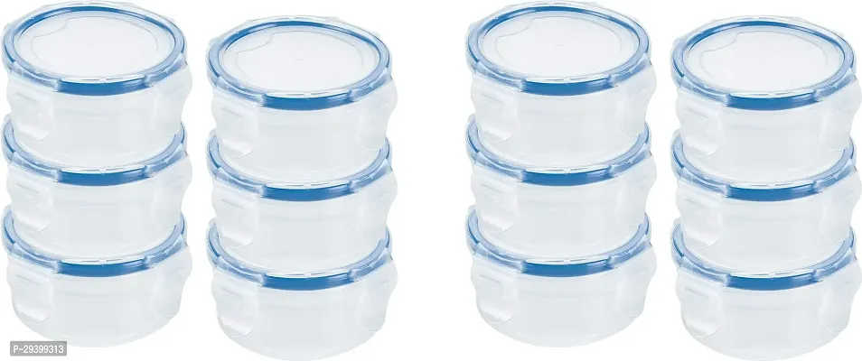 Stylish Solid Plastic Jar and Container, Pack of12