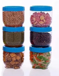 Stylish Solid Plastic Jar and Container, Pack of 6-thumb2