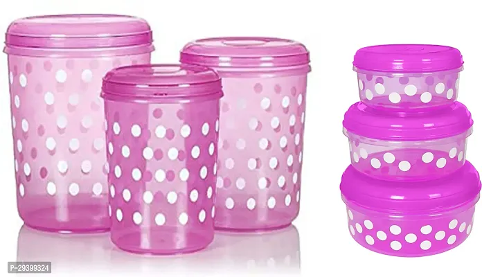 Stylish Solid Plastic Jar and Container, Pack of 12-thumb2