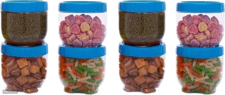 Stylish Solid Plastic Jar and Container, Pack of 6