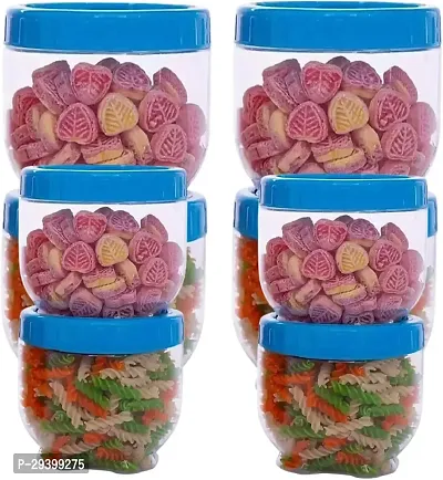 Stylish Solid Plastic Jar and Container, Pack of 8-thumb0