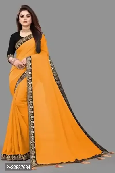 Stylish Fancy Designer Georgette Saree With Blouse Piece For Women