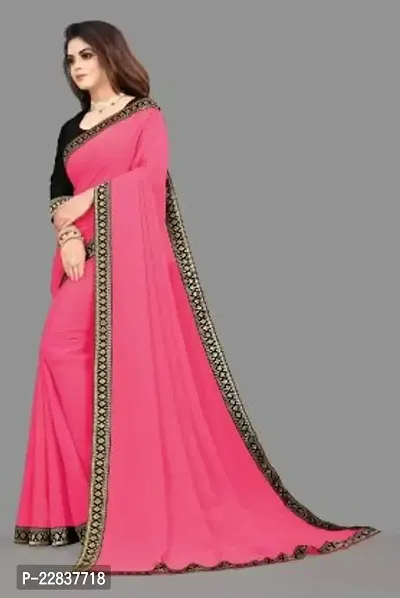 Stylish Fancy Designer Georgette Saree With Blouse Piece For Women-thumb2