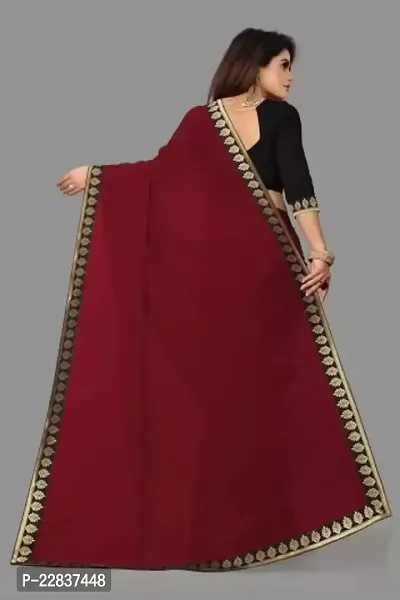 Stylish Fancy Designer Georgette Saree With Blouse Piece For Women-thumb2