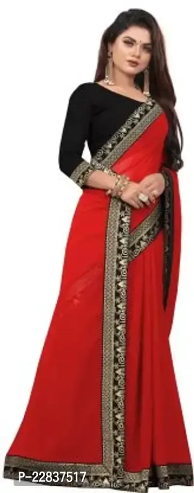 Stylish Fancy Designer Georgette Saree With Blouse Piece For Women-thumb2