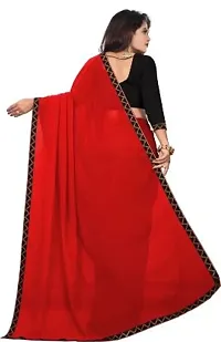 Stylish Fancy Designer Georgette Saree With Blouse Piece For Women-thumb1