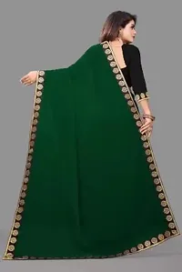 Stylish Fancy Designer Georgette Saree With Blouse Piece For Women-thumb1