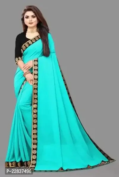 Stylish Fancy Designer Georgette Saree With Blouse Piece For Women-thumb0