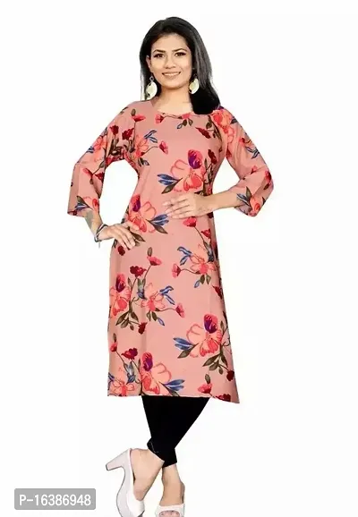 Stylish Fancy Crepe Kurta For Women-thumb0