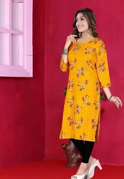 Stylish Fancy Crepe Kurta For Women