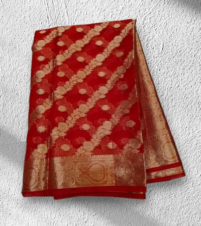 Must Have Organza Saree with Blouse piece 