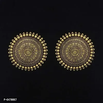 Storepedia Gold Color Meena Earring Traditional Ethnic Designer Earring for Women and Girls Alloy Stud Earring-thumb0