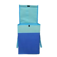 MBW Laundry Basket with Lid for Clothes, Organizer | Laundry Basket with Lid Big Size, Laundry Bag Foldable - Blue - 75 Liters, 21.5*15*14 inches - Pack of 4-thumb4