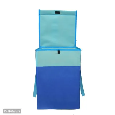 MBW Laundry Basket with Lid for Clothes, Organizer | Laundry Basket with Lid Big Size, Laundry Bag Foldable - Blue - 75 Liters, 21.5*15*14 inches - Pack of 4-thumb5