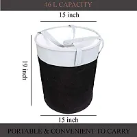 MBW Laundry Bags, Storage Organizer, Basket, Bag I Pack of 9, Black & Grey-thumb1