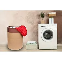 MBW Laundry Bags, Storage Organizer, Basket, Bag I Pack of 2, Biscuit & Brown-thumb3