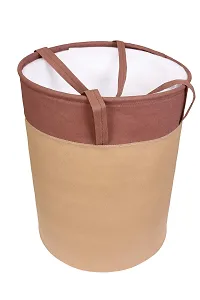 MBW Laundry Bags, Storage Organizer, Basket, Bag I Pack of 3, Biscuit & Brown-thumb4